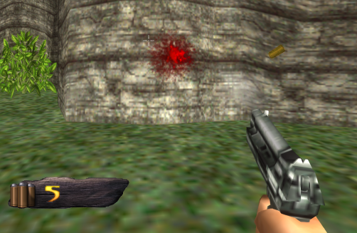 screenshot of modified bullet hit effect